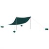 Beach Shade Tent with Sandbags Green 304 x 300 cm