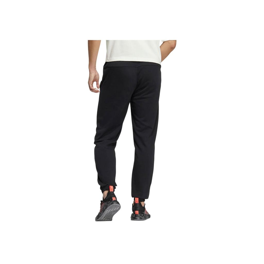 Adidas Originals Trefoil SS22 Logo Solid Breathable Casual Sport Sweatpants Men Bottoms Black HM8025