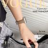 Curea compatibilă din piele pentru Apple Watch S10 - Model litchi, iWatch 9876, SE, Ultra