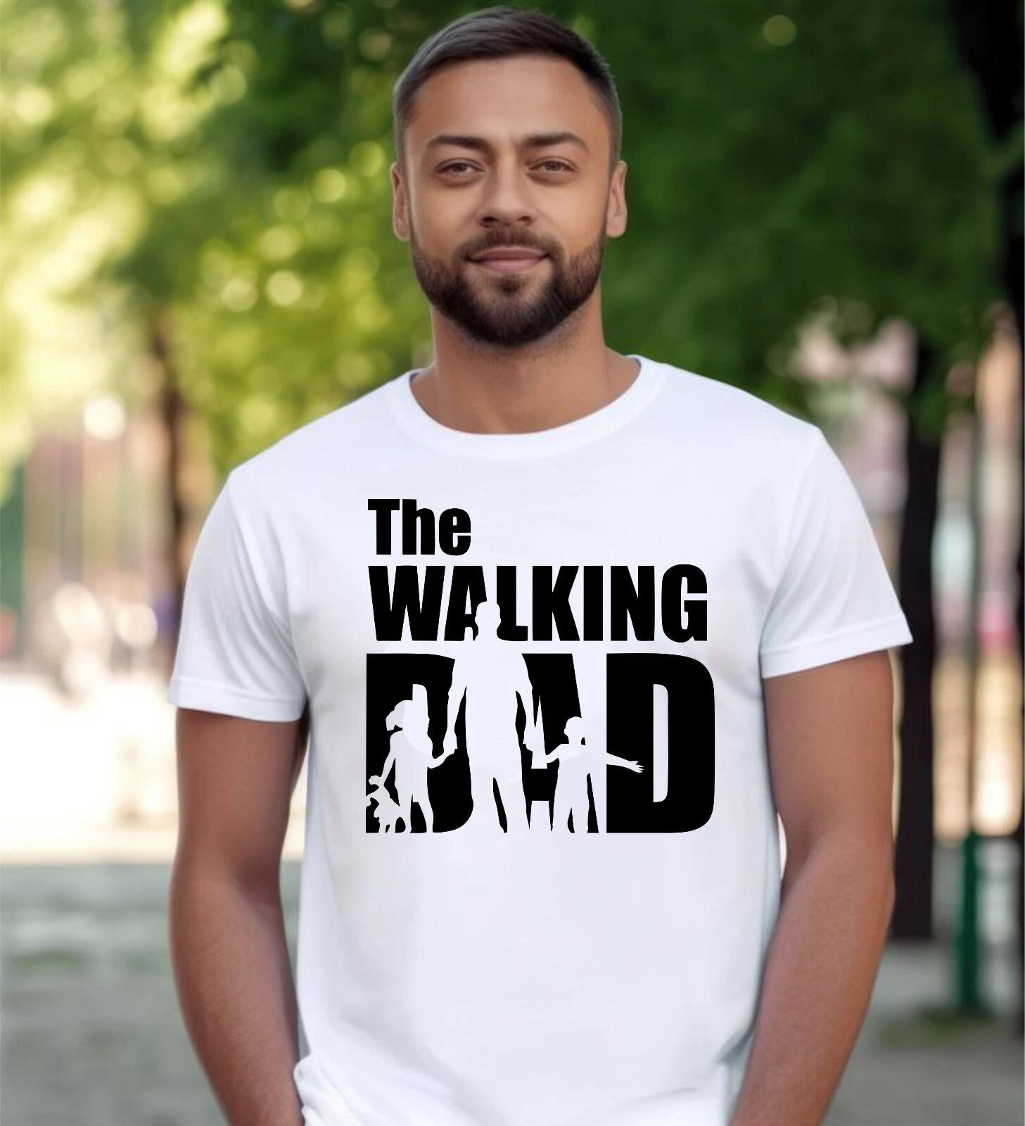 Father s Day T-Shirt, The Walking Dad Shirt, Hero Dad Tee, Gift for Dad Tee Top 2XL