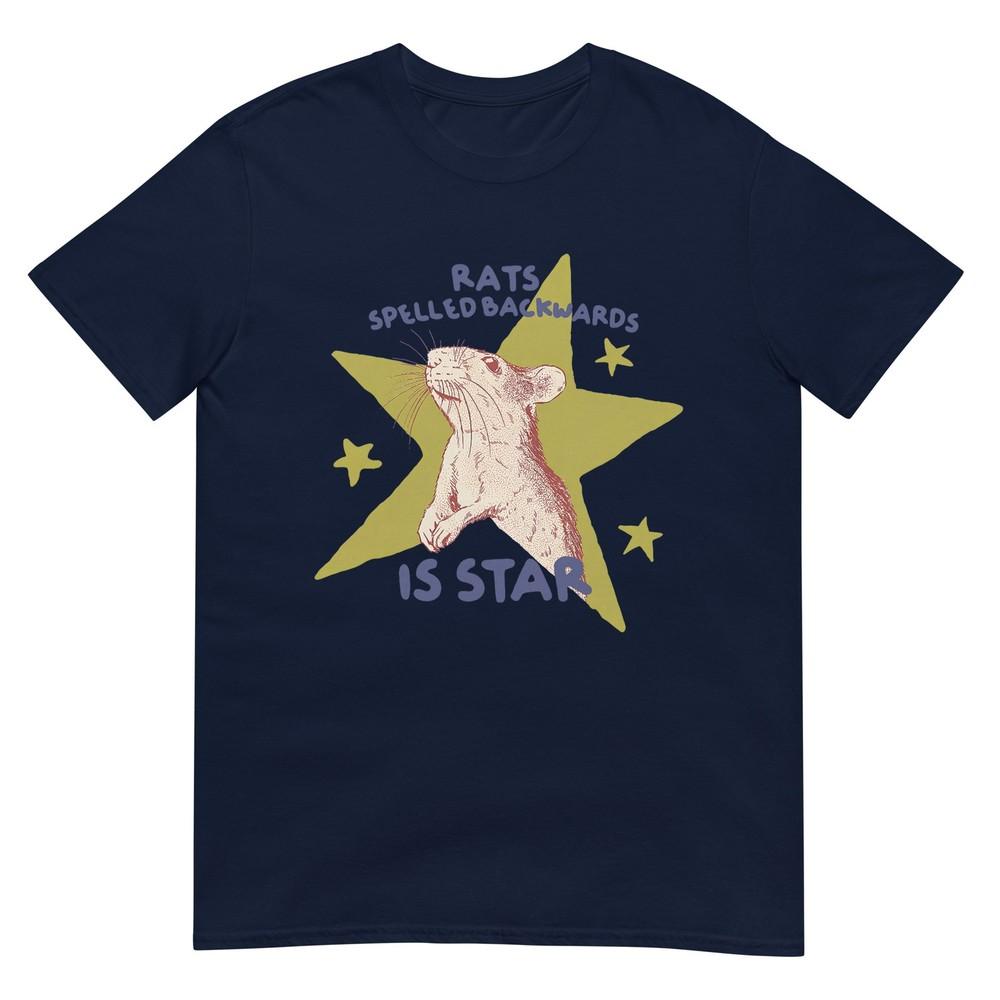 Rats Spelled Backwards Is Star Rat Meme Rat Lover Animal Tshirt S