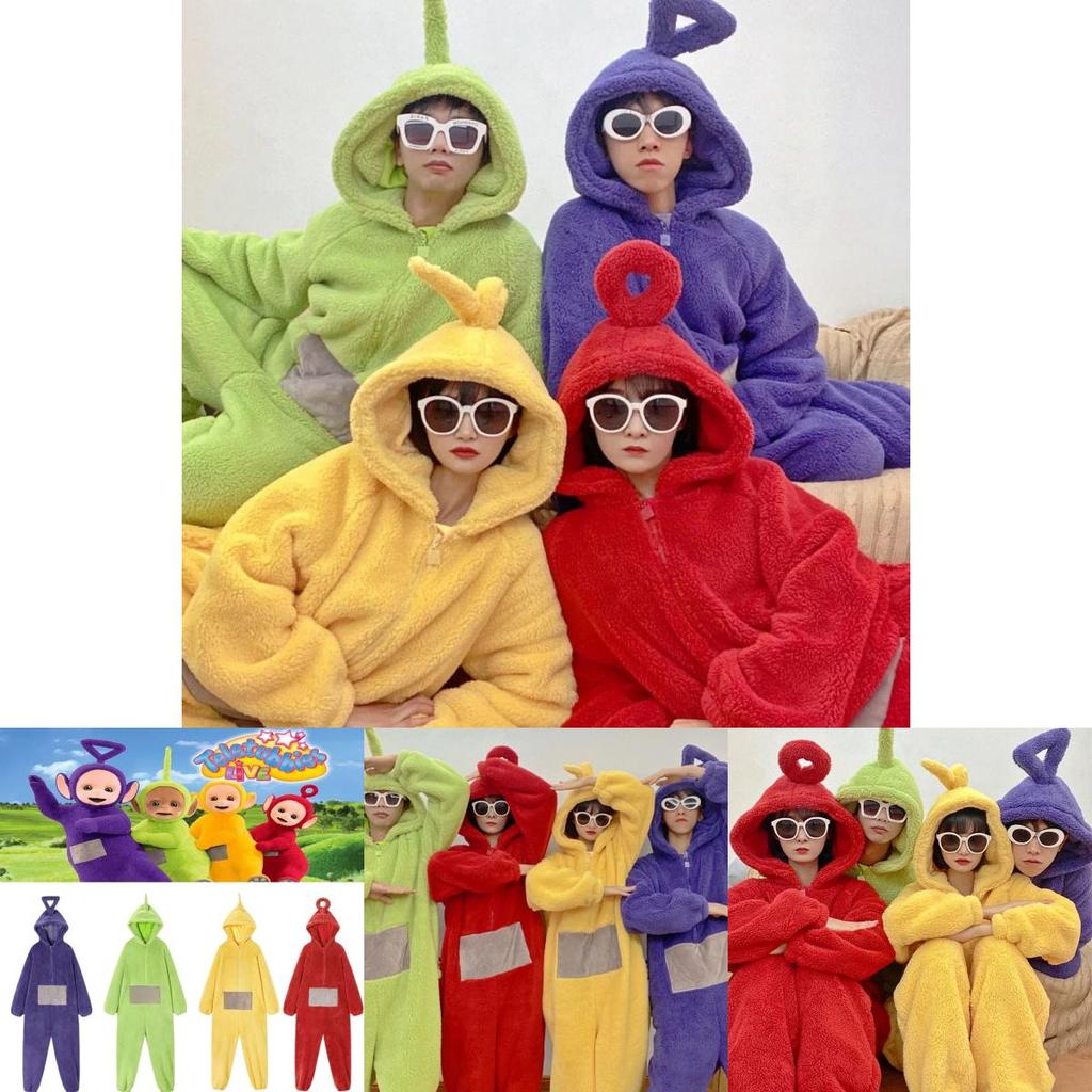 Teletubbies Cosplay Korallen Samt Nachtwäsche für ultimativen Komfort und Stil