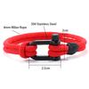 Fashion Mens Bracelet Grade A 4mm Thread Wrap Braclet Outdoor Survival Braslet Locomotive Cool Riding Hand Accessories Pulseria