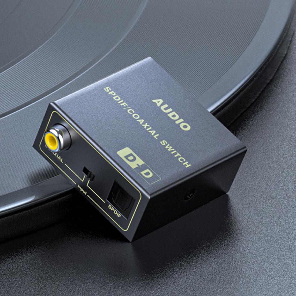 Coaxial to Optical Sound Converter Multifunction Metal Shell SPDIF Optical to Coaxial Digital Sound