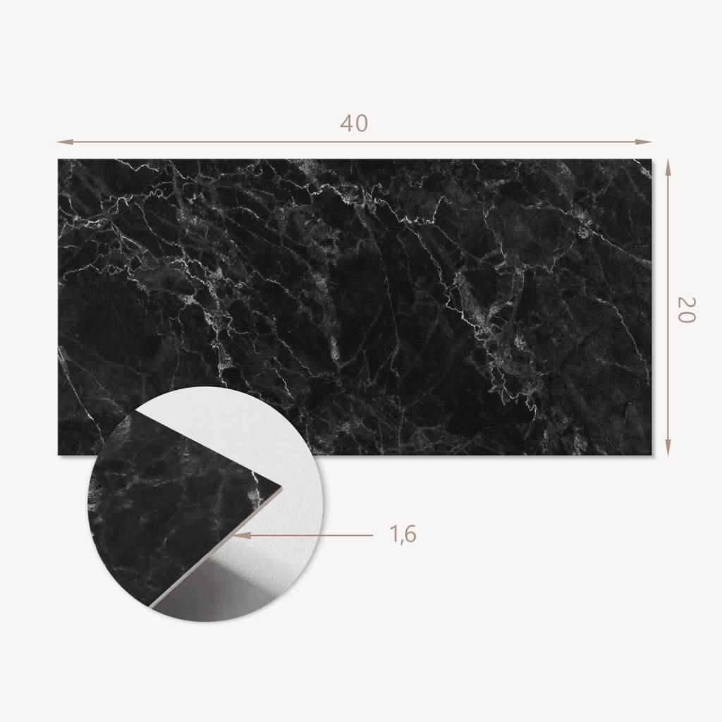 Zestaw Kafelków Samoprzylepnych Elegancki Marmur Z Żyłkami 10X40X20 Cm