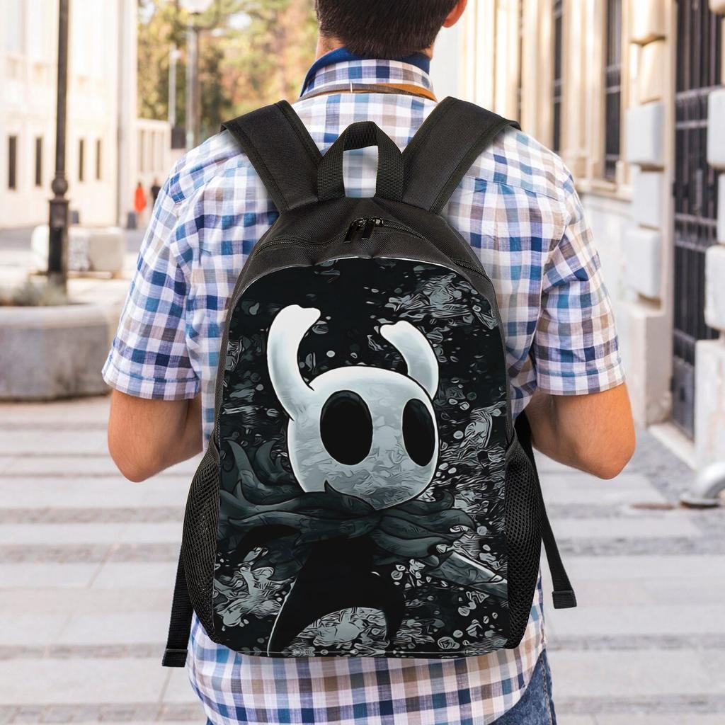 Zaino Giovanile Hollow Knight Silksong Zaino da Giorno Cartoon per Uomini Donne College Borsa in Tela per Escursionismo Outdoor Scuola Superiore Viaggio