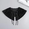 Many Style Shinny Shirt Detachable Collar for Womens Fake Collar Shawl Fashion Shoulder Wraps False Detachable Shirt Collar