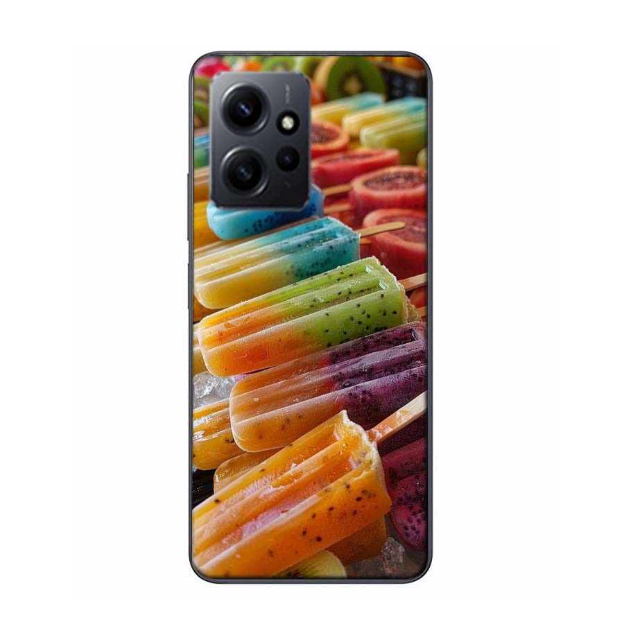 Colorful Ice Cream and Popsicles Phone Case For Redmi 12 13C 12C 15C 9 10 10C Note 13 Pro Plus 14 15 Pro 9T 9C 9A TPU Soft Cover
