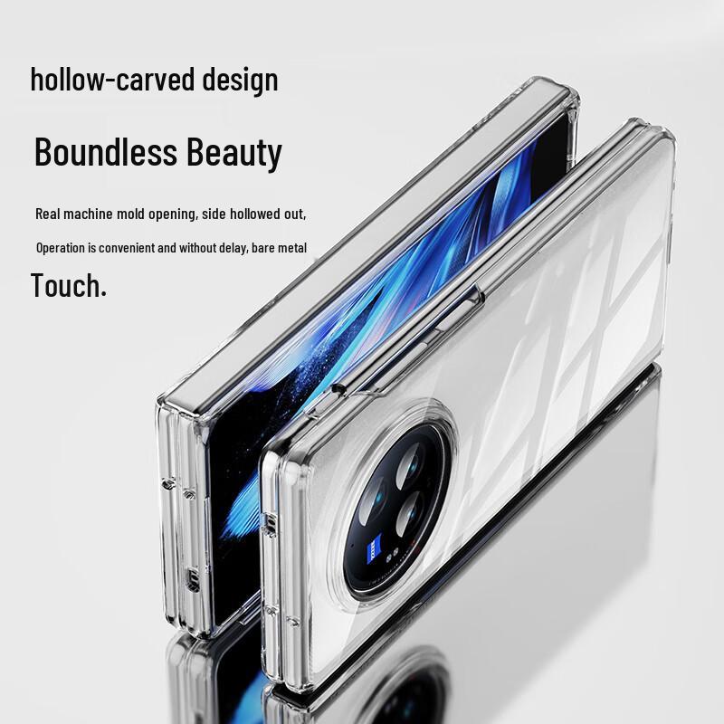 BIYAOZI Vivo X Fold Serie Transparente Schutzhülle