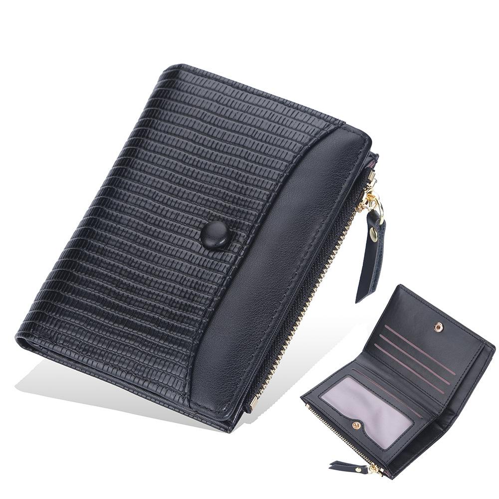 Baellerry Ladies' Fashion Short Purse Large Capacity Wallet Pu Leather Card Holder Cute Students Girls' Zipper Coin Purse