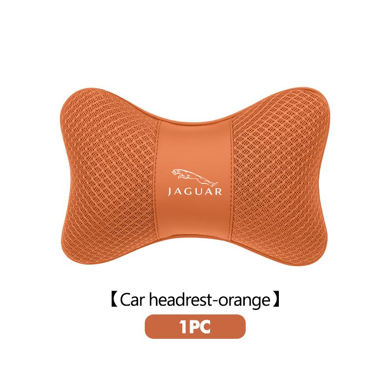 For Jaguar Car Seat Cover Breathable Headrest Neck Pillow Support Protection Cushion XF XJ XE XK S-Type F-Type X-Type F-Pace