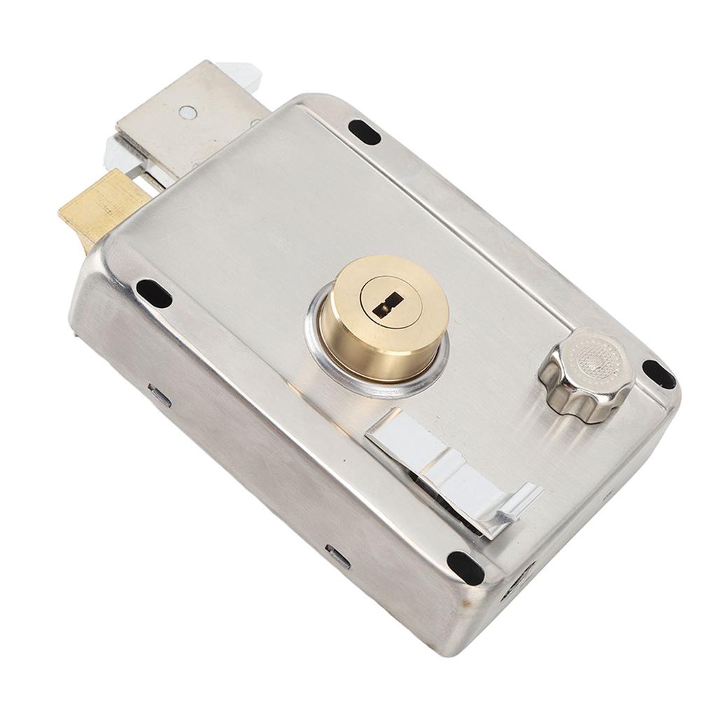 Exterior Mechanical Anti Theft Lock with Handle Rust Prevention Stainless Steel Exterior Gate Lock