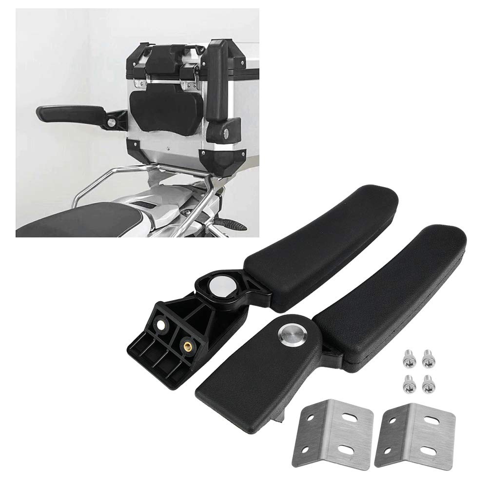 Motorcycle Armrest, Rear Armrest, Adjustable and Foldable, 90°, for Box-Type Rear Seats