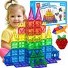 Magnetic Construction Blocks Educational Building Large Castle 112 Elemen