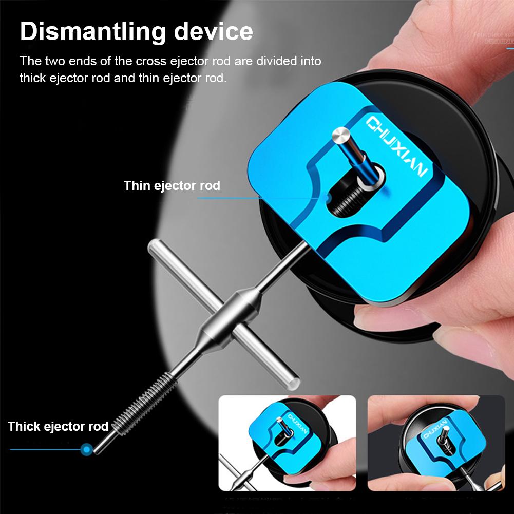 Lure Fishing Wheel Aluminum Alloy Disassembling Tool Fishing Wheel Maintenance Tool Including Disassembling Pin Wrench Trapezoidal Cone