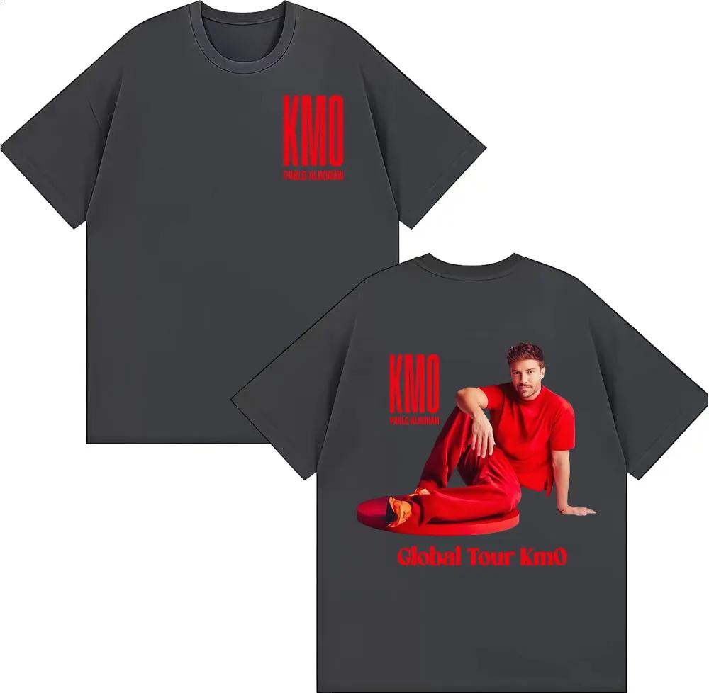 Pablo Alborán Global Tour Kmo 2026 Graphic T Shirt Unisexs Clothing Fashion Classic Oversized Tshirts Cotton Short Sleeve Tshirt