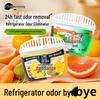 Activated Carbon Refrigerator Deodorizer Box: Removes Odors, Freshens, and Cleans.