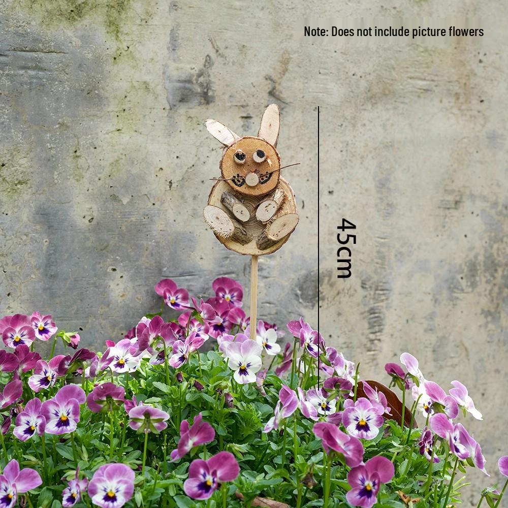 Cartoon-Tier- und Blumenschmuck: Garten- & Hofdekoration