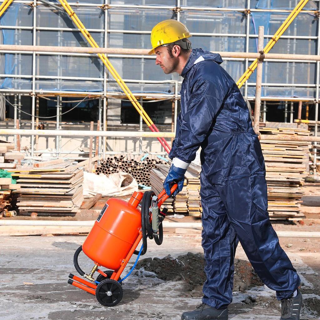 5-Gallonen Sandstrahler 60-110 PSI Hochdruck-Sandstrahler mit 4 Düsen