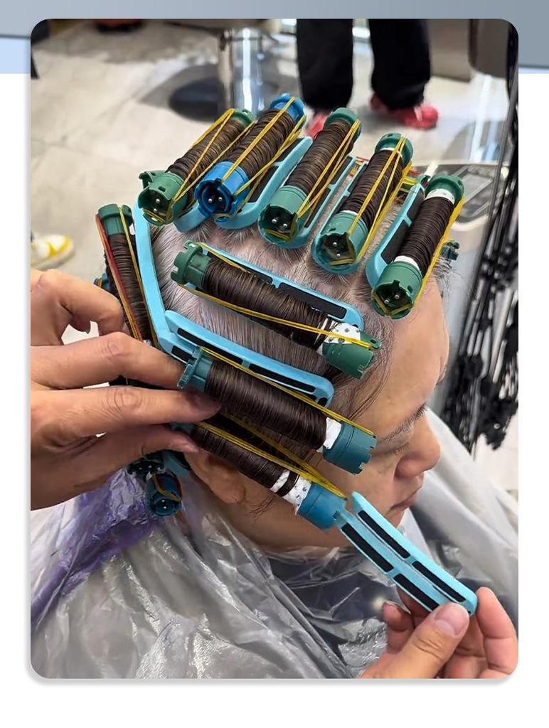 Heated U-Shaped Hair Perming Clips - High Temp Resistant, Anti-Scald Hairdressing Tool for Barber Shops