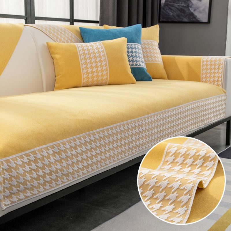 Cotton Linen Sofa Cover High High-grade Anti -Slip Sofa Cushion Sofa Towel Home Use Living Room Sofa Full Cover Four Seasons Available