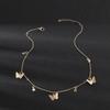 SUMENG New Gold Color Silvery Butterfly Stars Chain Necklace for Women Fashion Choker Clavicle Chain Jewelry Accessories Gift