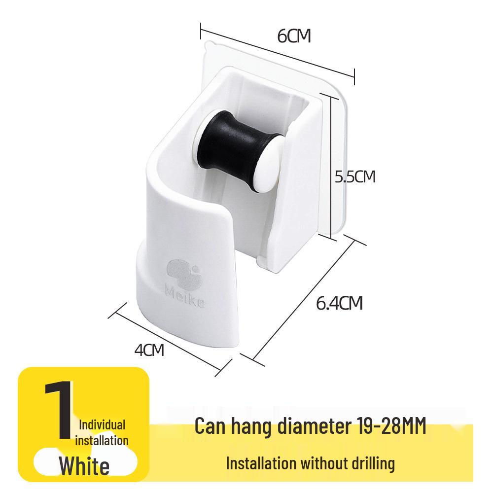 No-Drill Wall-Mounted Mop & Broom Holder Clip