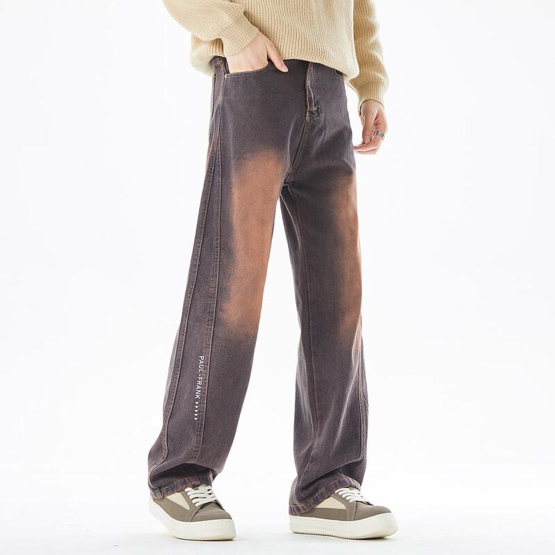 Paul Frank Men's Loose Straight-Leg Retro Casual Jeans