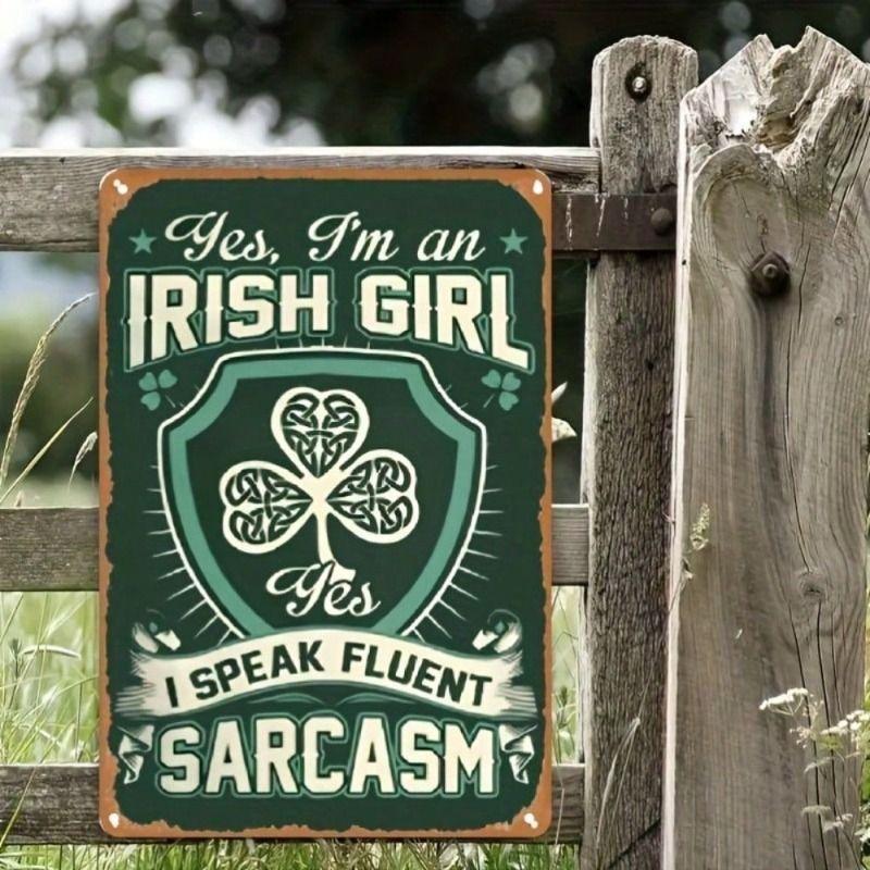 

Celtic Saga Irish Satire Metal Wall Art Vintage Bar Gift