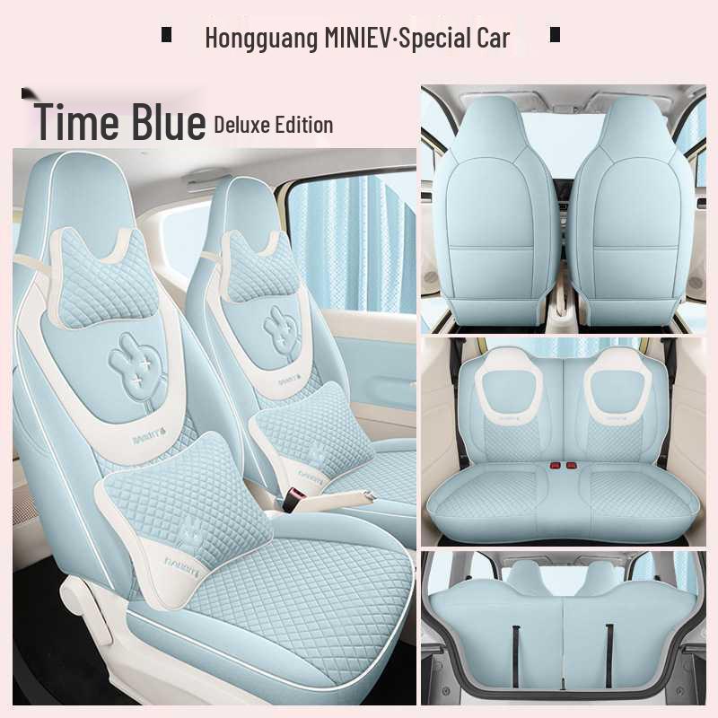 3rd Gen Wuling Mini Linen Car Seat Covers - All-Season Fit for 24 Models