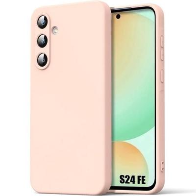 Case for Samsung Galaxy S24 FE (not for S24) - Protection Silicone Doux Ultra Slim Antichoc Rose