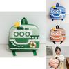 Cute Eggshell Backpack With Ship Printing Design For School Activities