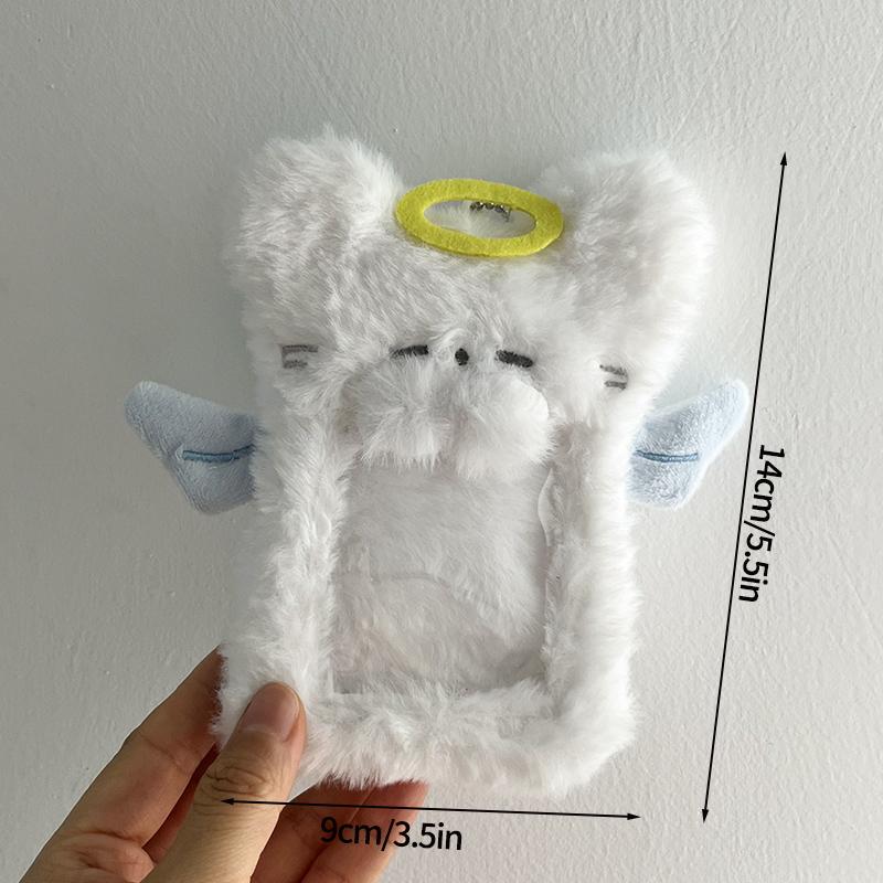 

Пушистая лиса держатель для фотокарт брелки плюшевый переплет чехол для фотокарт Kpop Idol фотографии защитный чехол для карт упаковочные материалы