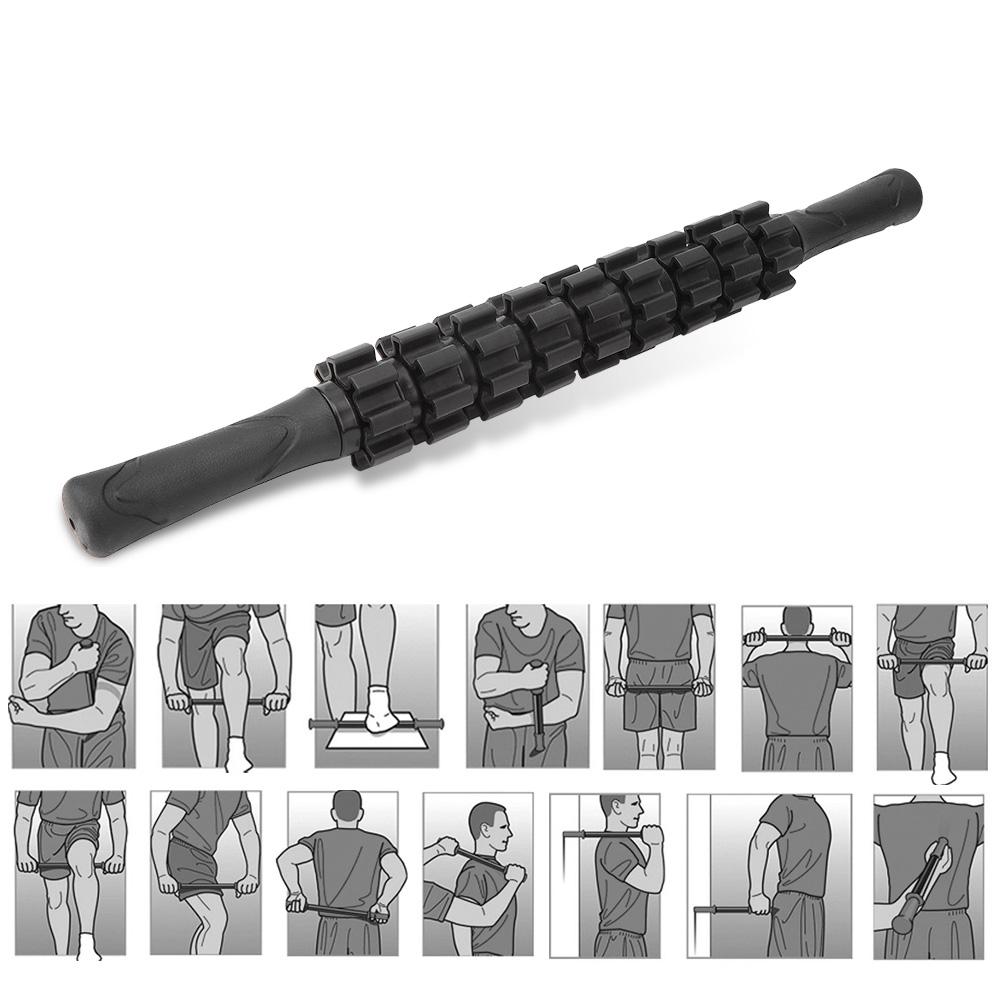 Gear Muscle Massage Roller Stick Fitness Sports Relax Fascia Rod High Strength Massager