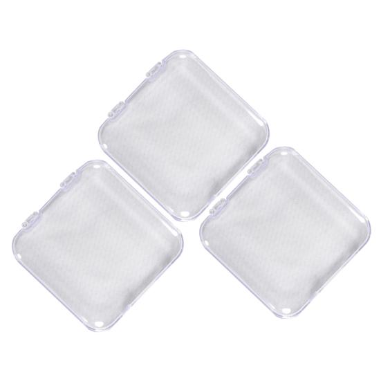 

3 шт. Ящик для хранения накладных ногтей с крышкой, прозрачный пластиковый, для хранения бусин