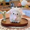 Cute Cartoon Butterfly Knot Tulip Lamb Plush Toy For Kids And Gifts