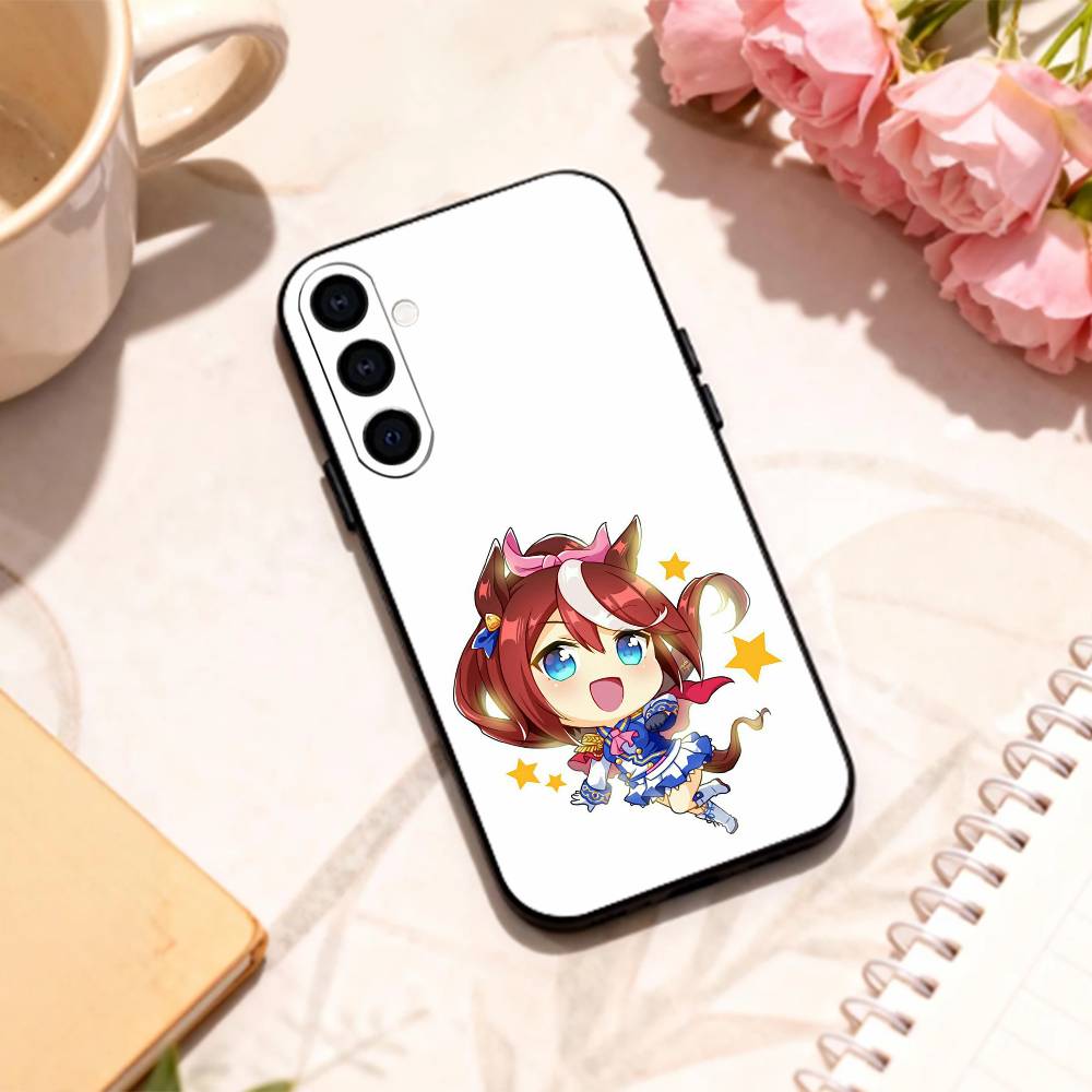 Uma Musume Pretty Derby   Handyhülle Für Samsung Galaxy A73,A72,A71,A70,A53,A52,A51,Andere Weiche Schwarze Hülle
