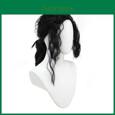 Michael Jackson Cosplay Wig Black Medium Long Curly Hair For Stage Performance