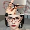 1Pieces Vintage High Definition Cat Eye Glasses Anti Blue 0 Degree Ultra Light Plano Lenses Eyewear Mountaineering Glasses