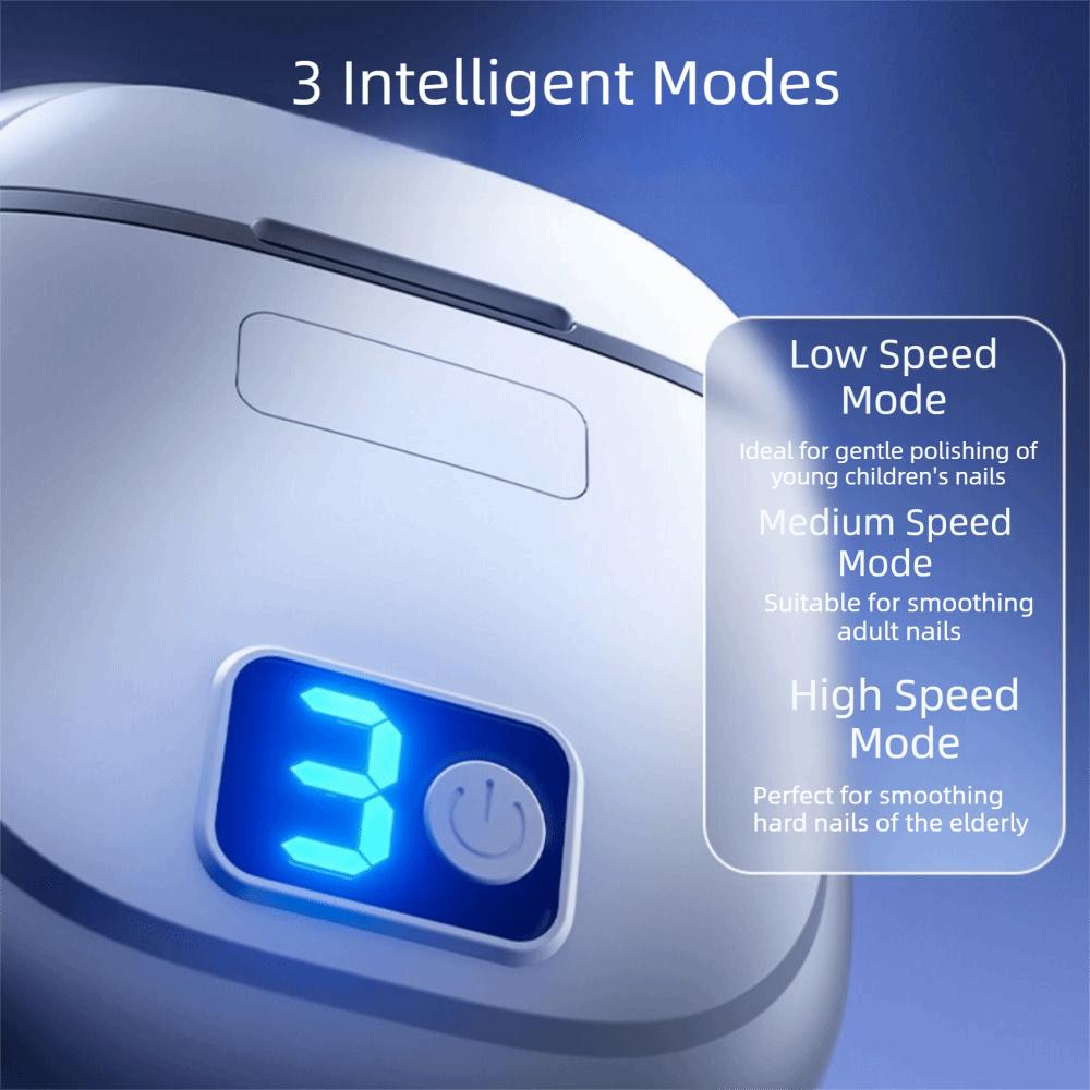 LED Light Automatic Nail Trimmer Rechargeable Mini Nail Cutter Efficient Manicure Tools Home Use