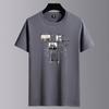 Camiseta de Algodón de Verano para Hombre 2025: Top de Manga Corta, Holgado, Casual y a la Moda