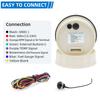 85mm 6 In 1 Multi-Function Tachometer Fuel Gauge Water Temp Oil Pressure Voltmeter LCD Display For Marine Boat Car 12V24V
