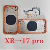 Rear Housing XR like 17 Pro With Free Gifts,XR DIY 17 Pro Back Housing+Middle Chassis Frame For iPhone XR To 17 Pro Change 17Pro