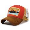 Fast Delivery In Stock Heritage Trucker Cap Vintage Outdoor Color Block Breathable Mesh Baseball Hat Low MOQ Custom Logo