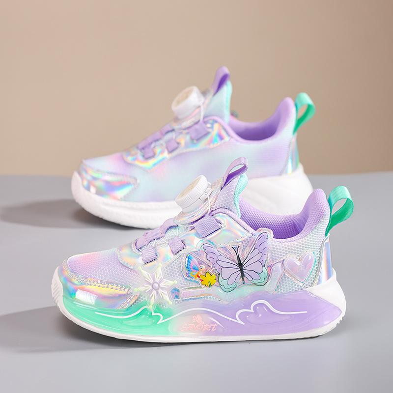 Girls shoes 3-16 years old children's sports shoes 2025 spring and autumn new breathable mesh girl dad shoes