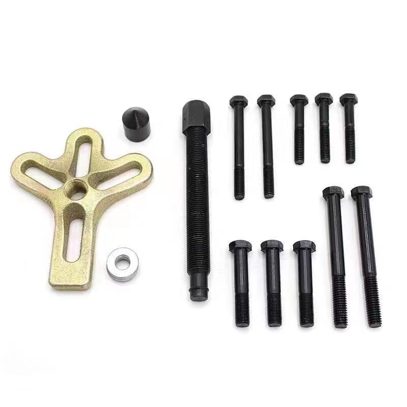 13Pcs Bearing Puller Harmonic Balancer Steering Wheel Removal Set Crankshaft Gear Bearing Pullery Repair Kit Disassembly Tool