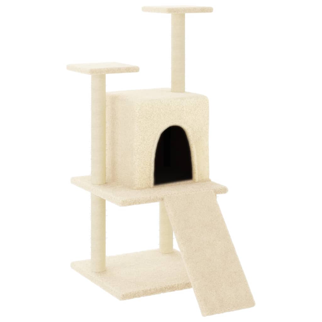 Scratching Post with Sisal Scratching Posts Cream 110 Cm