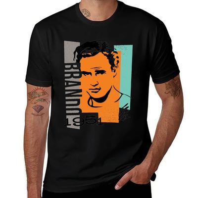 Vintage Marlon Brando Cinema Gangster Best Men T-Shirt Cotton T Shirt Man Cotton T Shirt Pack Man T Shirt Designer T-Shirt