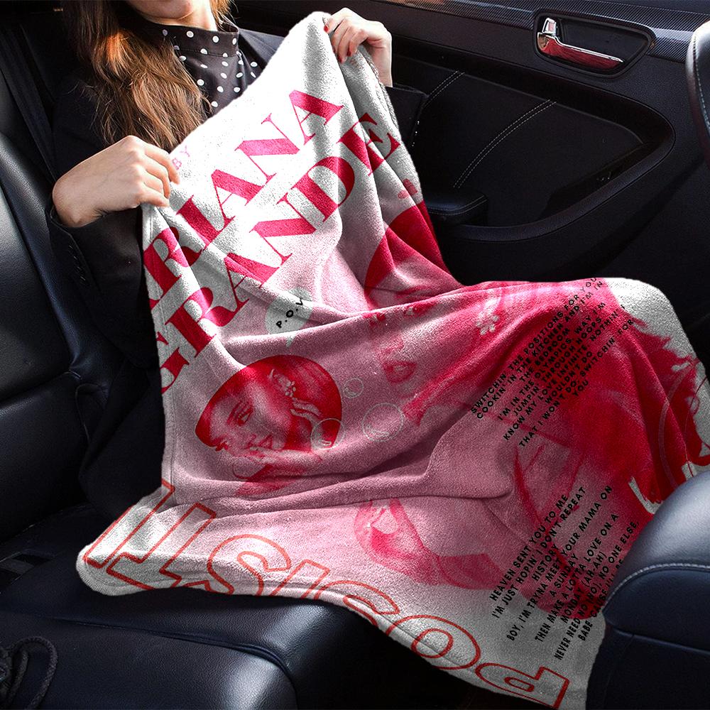 Ariana Grande'S Artwork Blanket Soft Throw Blanket For Home Bedroom Bed Sofa Travel Office Solid Christmas Blanket