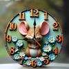 Warp Resistant 25x25cm Wood Wall Clock for Long-Term Durability